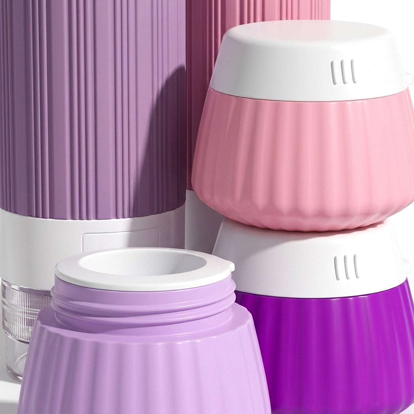 8 Piece Travel Toiletry Bottle and Jar Set