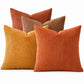 4 Pack Corduroy Throw Pillow Covers 18 x 18 Inch Wide Stripe Texture