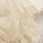 Lace Poncho Cover Up with Fringe Trim and Front Tie