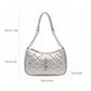 Quilted Shoulder Bag with Chain Strap and Star Accent