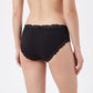 2 Pack Ribbed Floral Lace Bikini Underwear