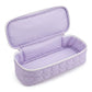 Heart Quilted Travel Makeup Bag with Carry Handle