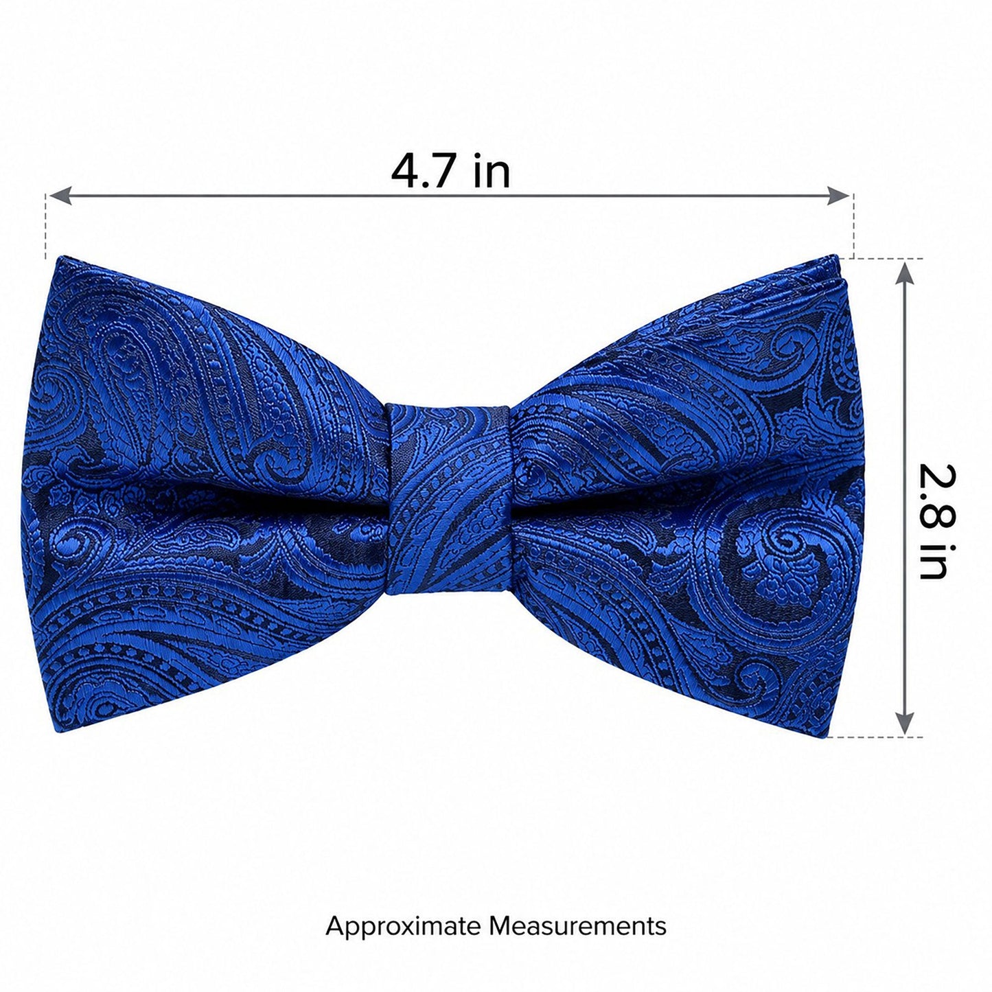 Pre Tied Paisley Bow Tie Adjustable Formal Suit and Tuxedo Accessory