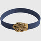 Nylon Belt with Gold Cobra Buckle - Bold Statement Buckle Belt for Edgy Casual & Stylish Outfits