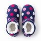 Striped Fuzzy Slipper Boots  US 5-10.5