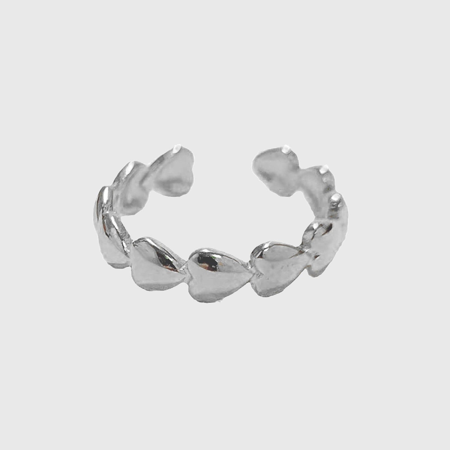 Women's Dainty Stackable Heart-Shaped Statement Ring for Daily & Romantic Styling
