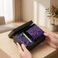 Men's Baroque Floral Tie Gift Set with Matching Pocket Square Cufflinks and Silver Tie Clip