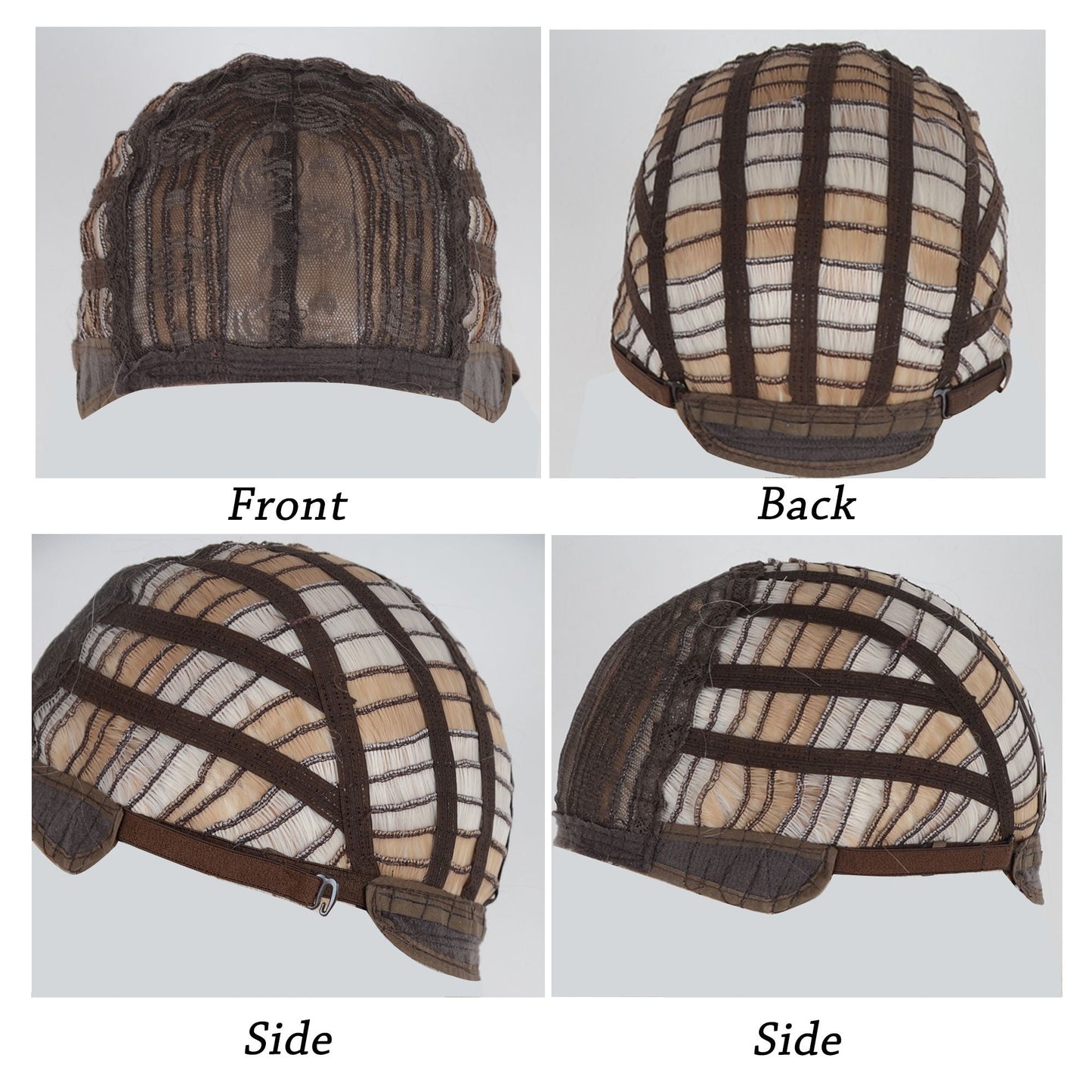 Long Blonde Wig with Curtain Bangs and Dark Roots  Heat Resistant Synthetic Layered Wig for Women