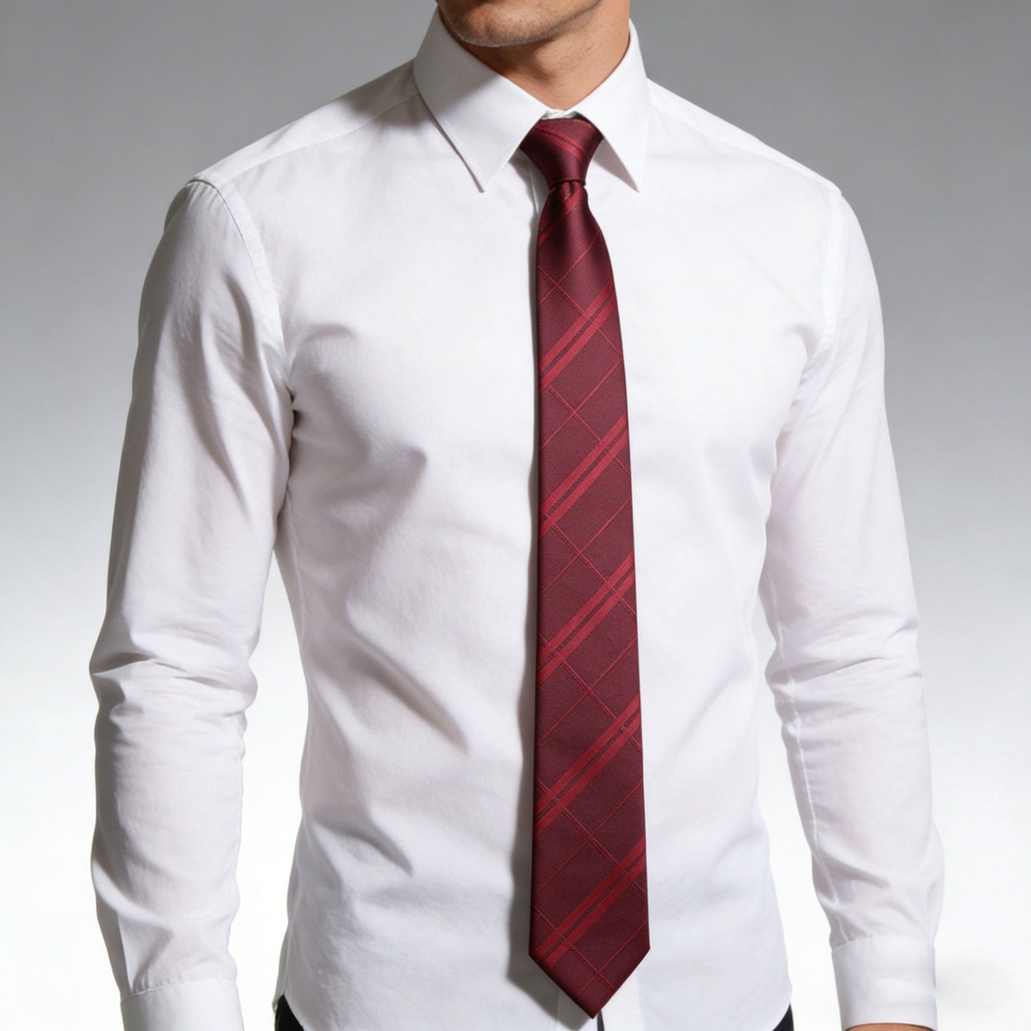 Men's Polyester Tie - Formal Necktie for Business, Weddings & Daily Professional Wear