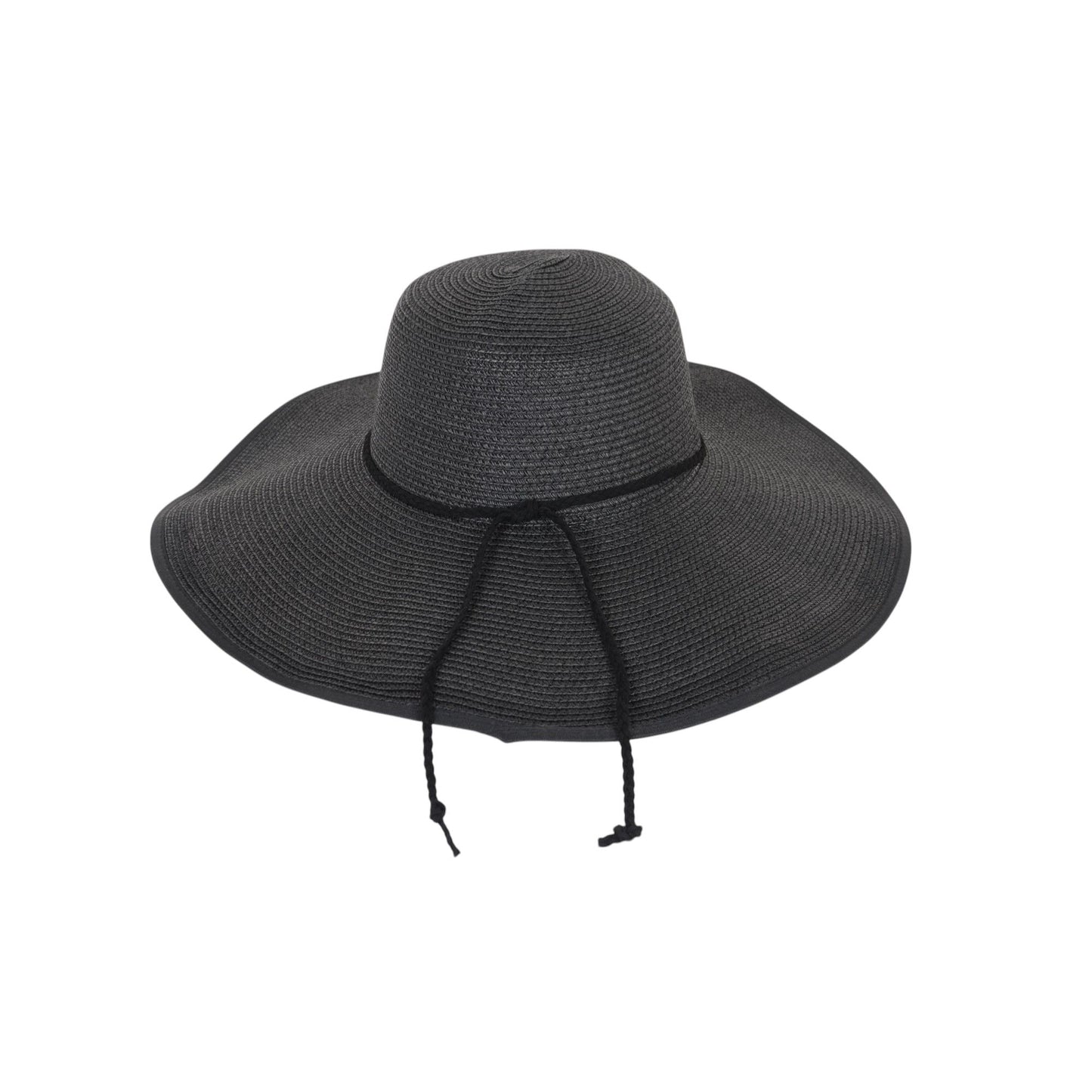 Wide Brim Straw Sun Hat with Braided Cord Detail Lightweight Packable Design for Beach Outdoor Protection