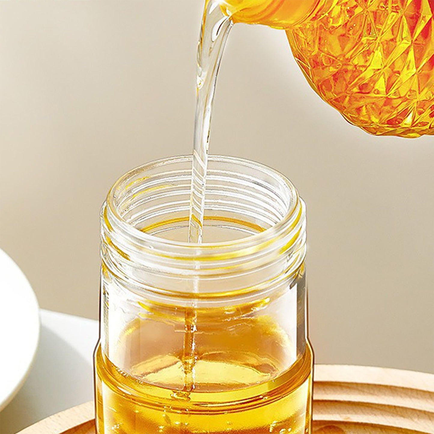 Kitchen Oil Brush with Built-In Container and Press Handle