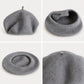 Wool Beret Hat Classic French Painter Cap Soft Felt Everyday Style