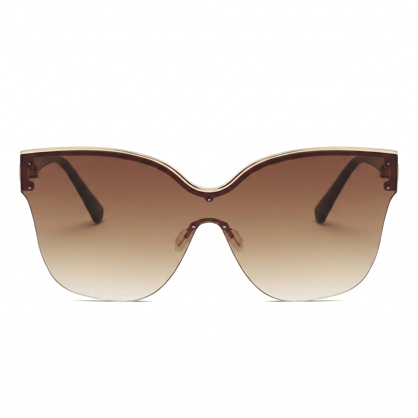 Oversized Rimmed Sunglasses Rounded Frame Elegant Stylish Lightweight Comfortable Fit