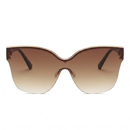 Oversized Rimmed Sunglasses Rounded Frame Elegant Stylish Lightweight Comfortable Fit