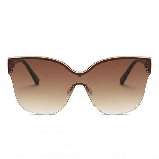 Oversized Rimmed Sunglasses Rounded Frame Elegant Stylish Lightweight Comfortable Fit