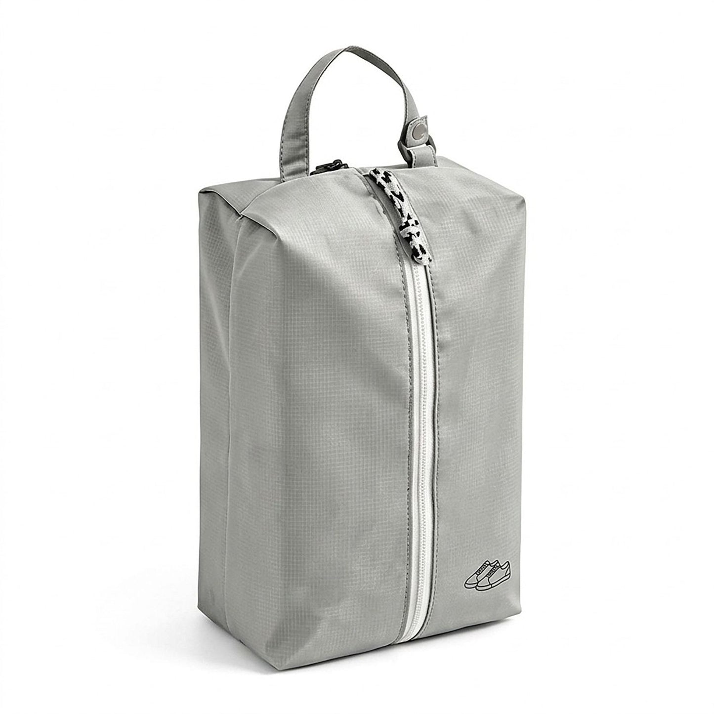 Travel Shoe Bag with Zipper Closure and Carry Handle