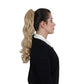 Claw Clip Ponytail Extensions for Women 23 Inch Long Wavy Fluffy Synthetic Ponytail Hairpiece