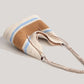 Woven Crochet Straw Beach Tote Bag Striped Vacation Shoulder Bag Bohemian Summer Hobo Purse