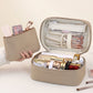 Travel Makeup Organizer Case with Removable Cosmetic Pouch Waterproof Storage Bag Set