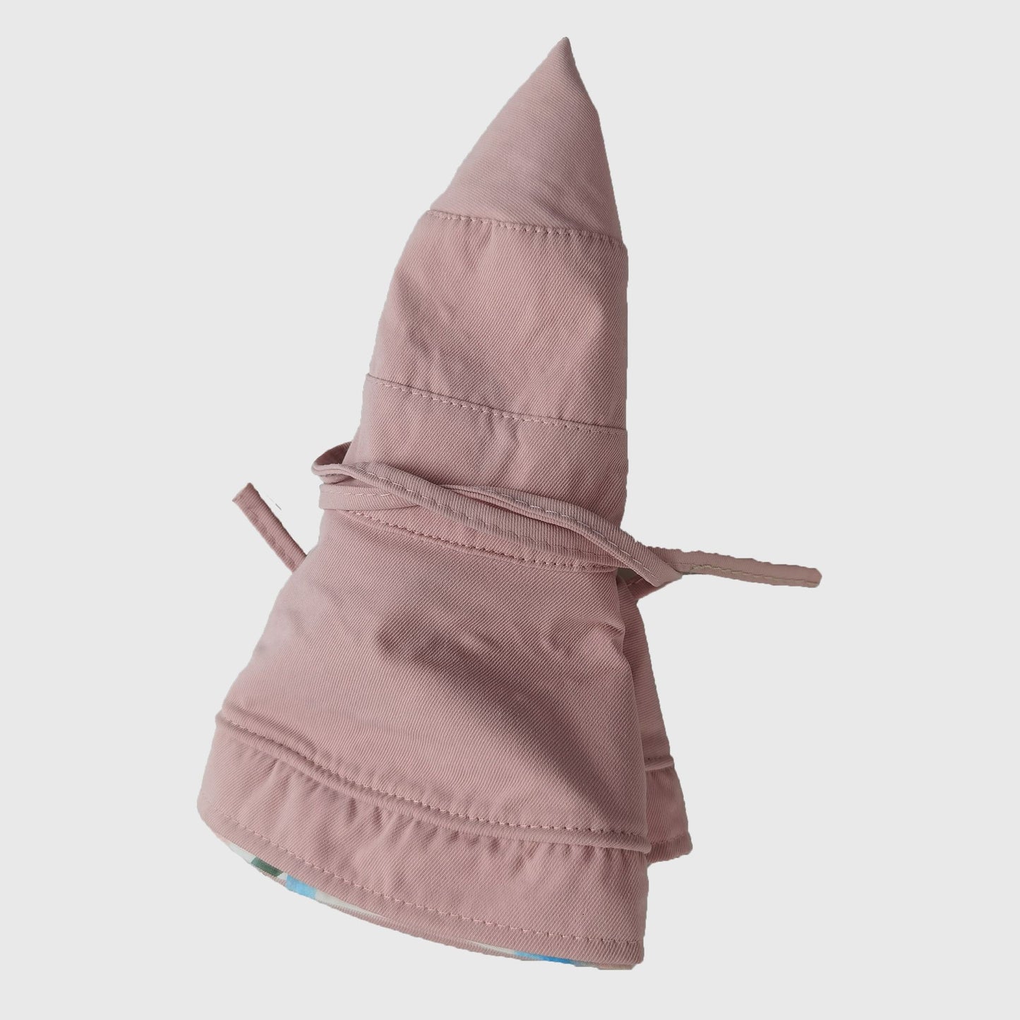 Women's Reversible Floral & Solid Bucket Sun Hat with Chin Strap