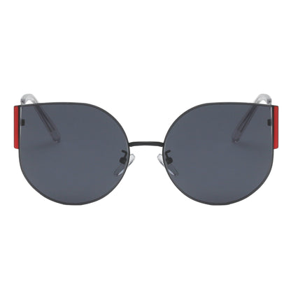 Round Cat Eye Sunglasses Fashionable Retro Vintage Inspired Frame Stylish Lenses Perfect Accessory