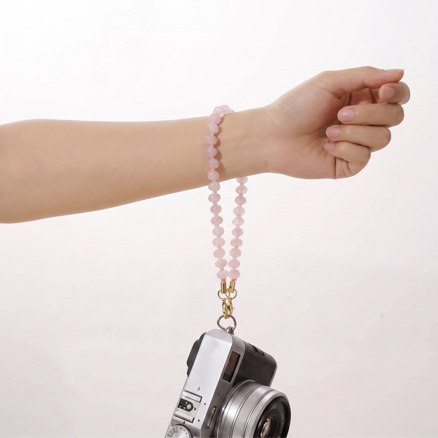 Beaded Phone Wrist Strap with Removable Clasps