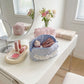 Quilted Makeup Bag Large Capacity Cosmetic Pouch Travel Toiletry Organizer