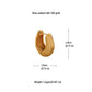 Women's Brass Huggie Hoop Earrings