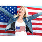 Independence Day Sequin American Flag Iron On Patch Glitter Patriotic USA 4th of July Craft Sewing Embroidery Clothing Patch Decoration