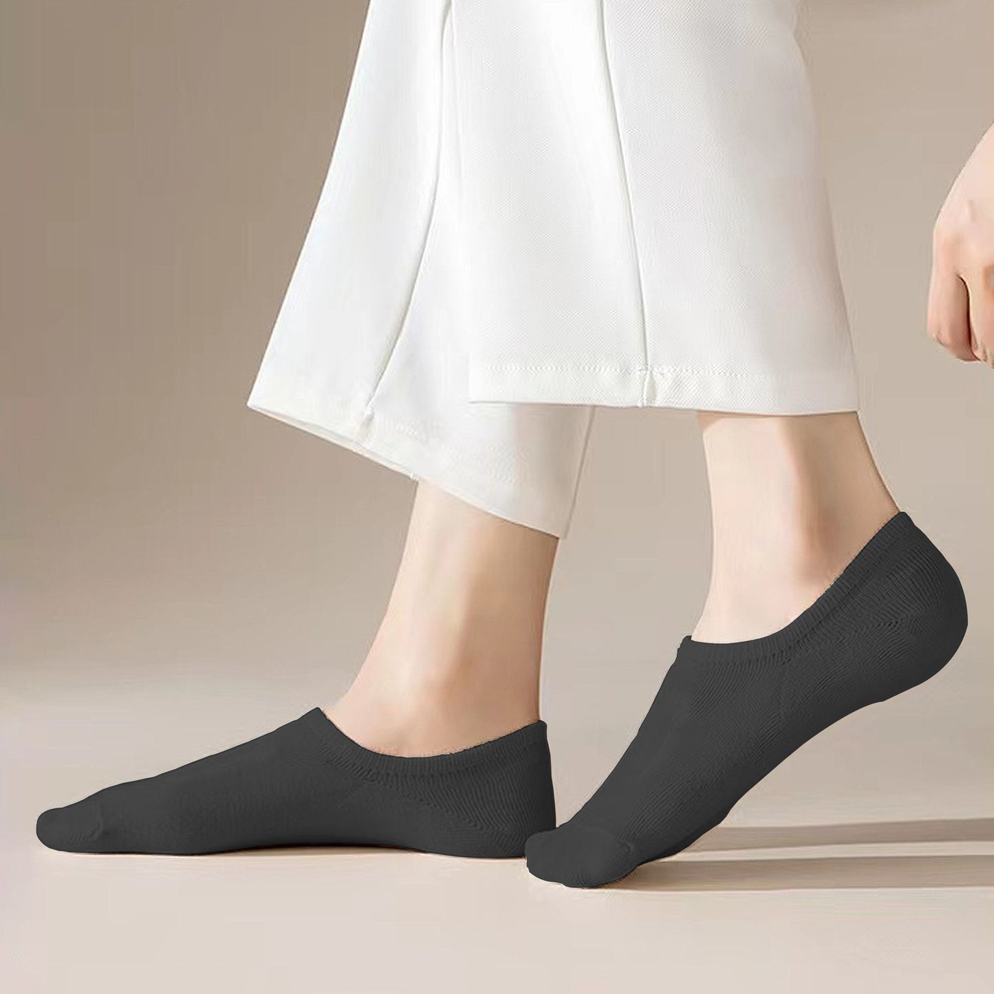 Non-slip No Show Socks 6pk Invisible Liner Adorable Bear