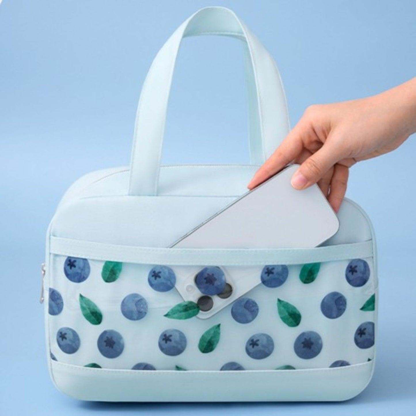 Fruit Print Insulated Lunch Bag Large Capacity Waterproof Lunch Tote for Work School