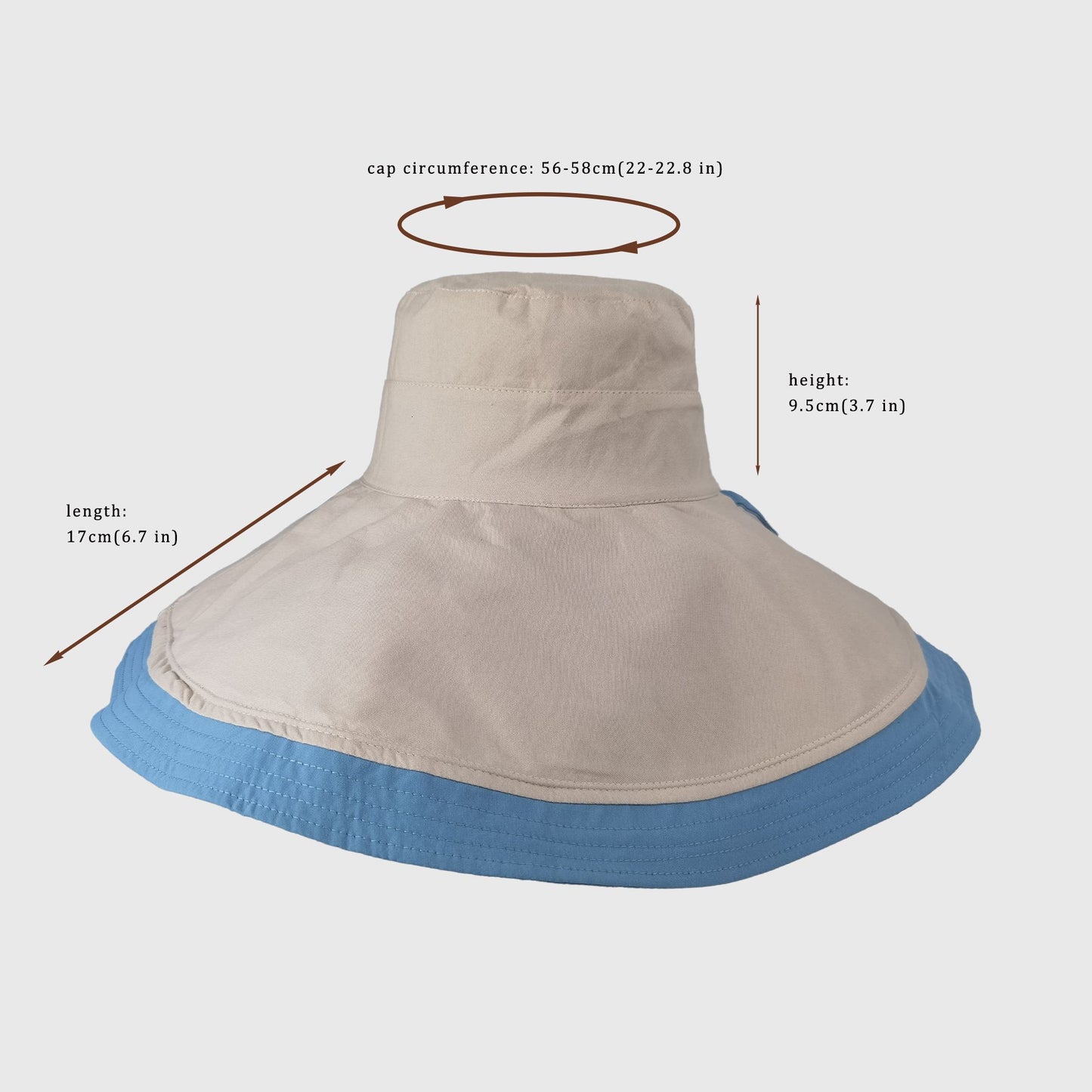 Women's Reversible Wide - Brim Sun Hat with Adjustable Chin Strap