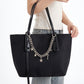 Decorative Chain Bag Strap with Charms and Ring Clasps