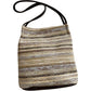 Woven Polyester Tote Bag with Magnetic Closure and Long Shoulder Straps