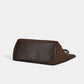 Faux Suede Tote Bag with Removable Zip Pouch and Double Shoulder Handles