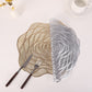 4 Piece Metallic Floral Placemat Set Decorative PVC Heat Resistant Table Mats