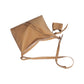 Slouchy Leather Hobo Shoulder Bag with Adjustable Strap Tassel Accent and Zip Closure