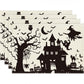Halloween Ghost Pumpkin Skeleton Placemat Set of 4
