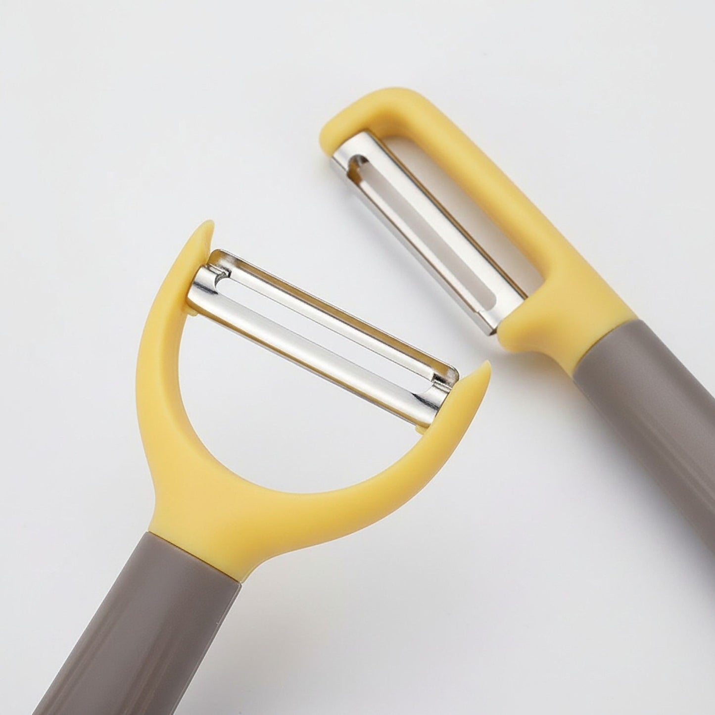 3 Piece Kitchen Prep Tool Set Vegetable Peeler Julienne Peeler Knife Stainless Steel Blades Ergonomic Handle