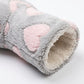 Fuzzy Heart Slipper Boots