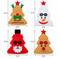 4pk Christmas Tree Santa Silverware Holders