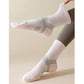 3-Pair Pack Cushioned Sports Crew Socks with Arch Support Mesh Panels and Ankle Compression