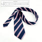 Men's Polyester Filament Tie with Multi-Tone Stripes - Formal Necktie for Business, Weddings & Daily Wear