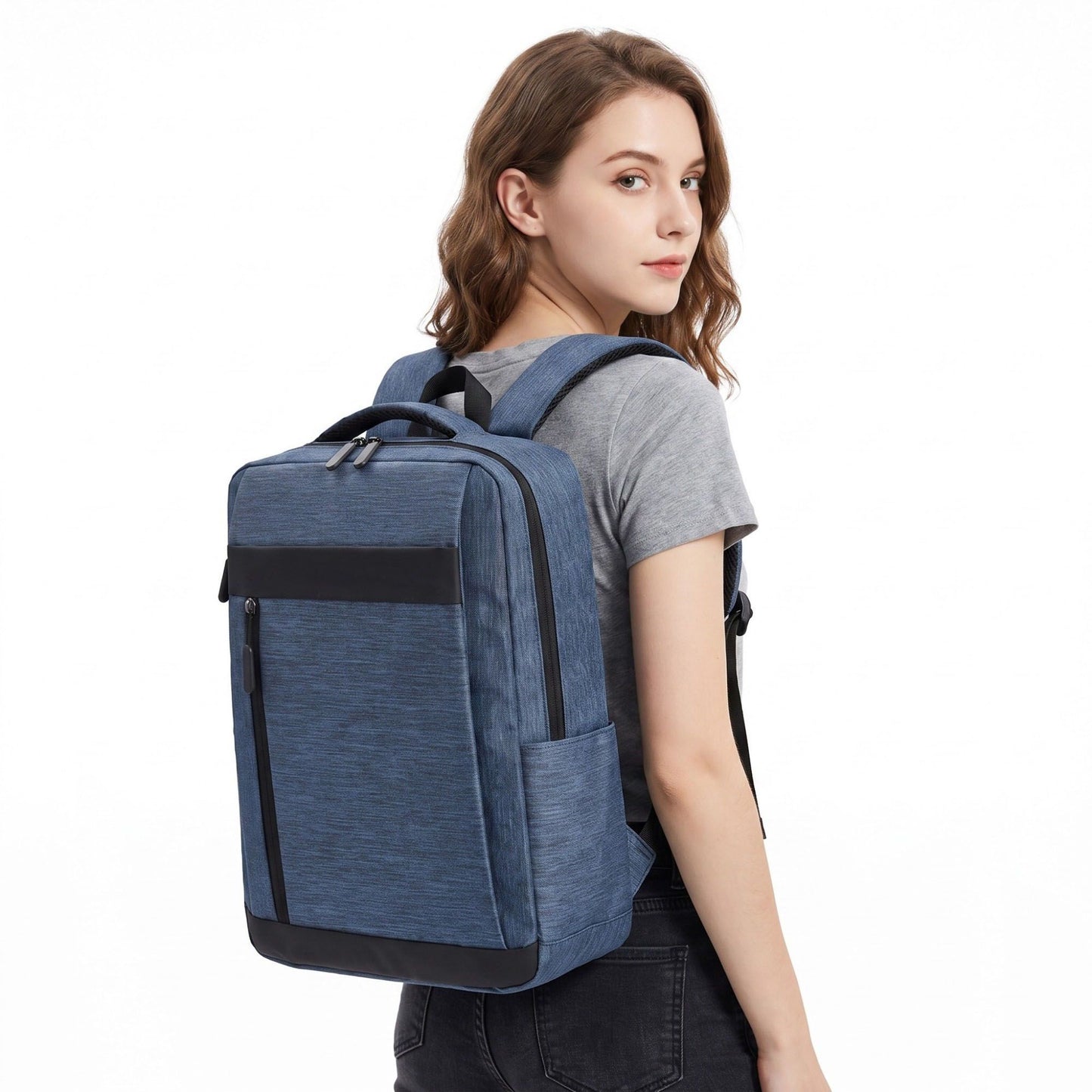 Sleek Slim Laptop Backpack - Professional  Commuter Bag for Office, School, and Travel