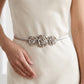 Womens Triple Rose Metal Waist Belt for Dresses