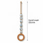 Coastal Beaded Wood Ring Towel Hanger