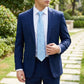 Men's Floral Print Tie with Woven Botanical Pattern and Classic Tapered Design