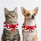 Pet Crochet Collar with Pom-Pom Decorative Neck Accessory for Dogs and Cats