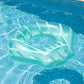Icing Drip Inflatable Pool Float Ring with Glitter Confetti Durable PVC Swim Tube for Pool Beach Lake 39.4x43.3in