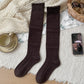 6pk Cable Knit Knee-High Socks - Warm Textured Socks for Casual Winter & Cozy Daily Wear